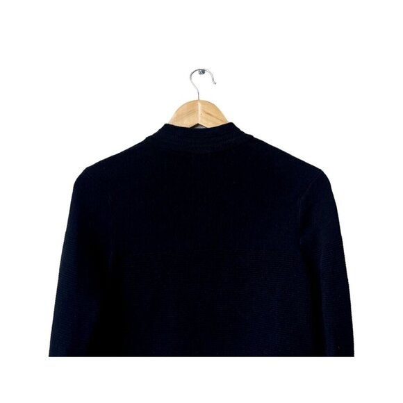 Zara Mens Jacket Size S Long Sleeve Ribbed Black Textured Full Zip Up Casual - Picture 5 of 8